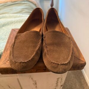 Naturalizer Brown Suede Women's Loafers fall winter classic upper leather 7.5